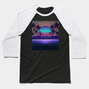 Fascinating Dusk Retrowave Baseball T-Shirt